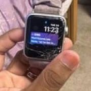 Cracked Apple Watch 
