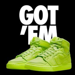 Special Ed. Billie Eilish Jordan 1 AJKO Ghost Green Wo10½ / M9