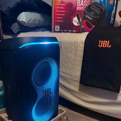 JBL (Partybox Live 120) Portable Bluetooth Speaker ~ Wireless Mic, LED Lights, Karaoke & Long Battery Life