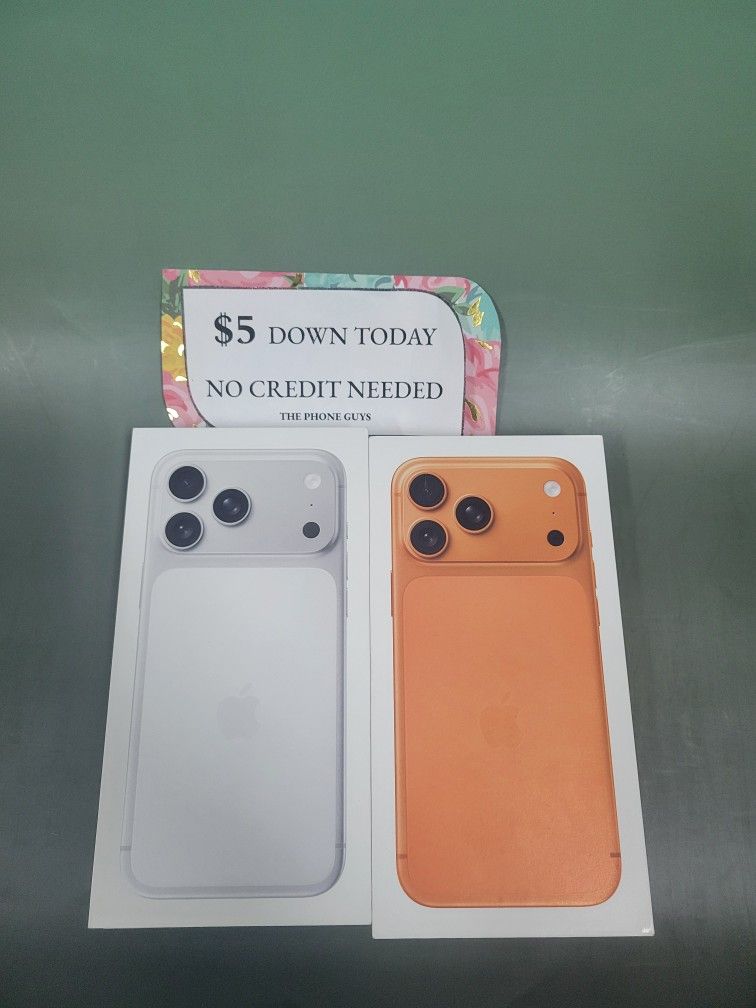 Apple IPhone 17 Pro Unlocked Brand New 256gb - 5 Dollars Down No Credit Needed! 