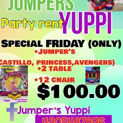 Special Friday(only)Jumper Yuppi all for $100 (read description/bio)
