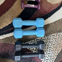 Hand Weights 1lb , 3lb & 5lb ( 2 Of Each )