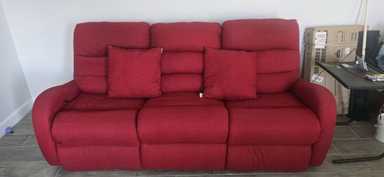 Red Sofa and Loveseat - $450