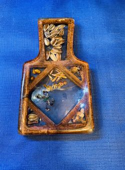 Vintage Nostalgia! Lucite Dried Flower/seeds Spoon Rest 