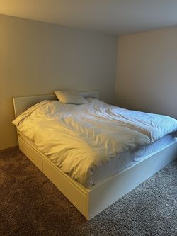 King Size Bed, With Frame