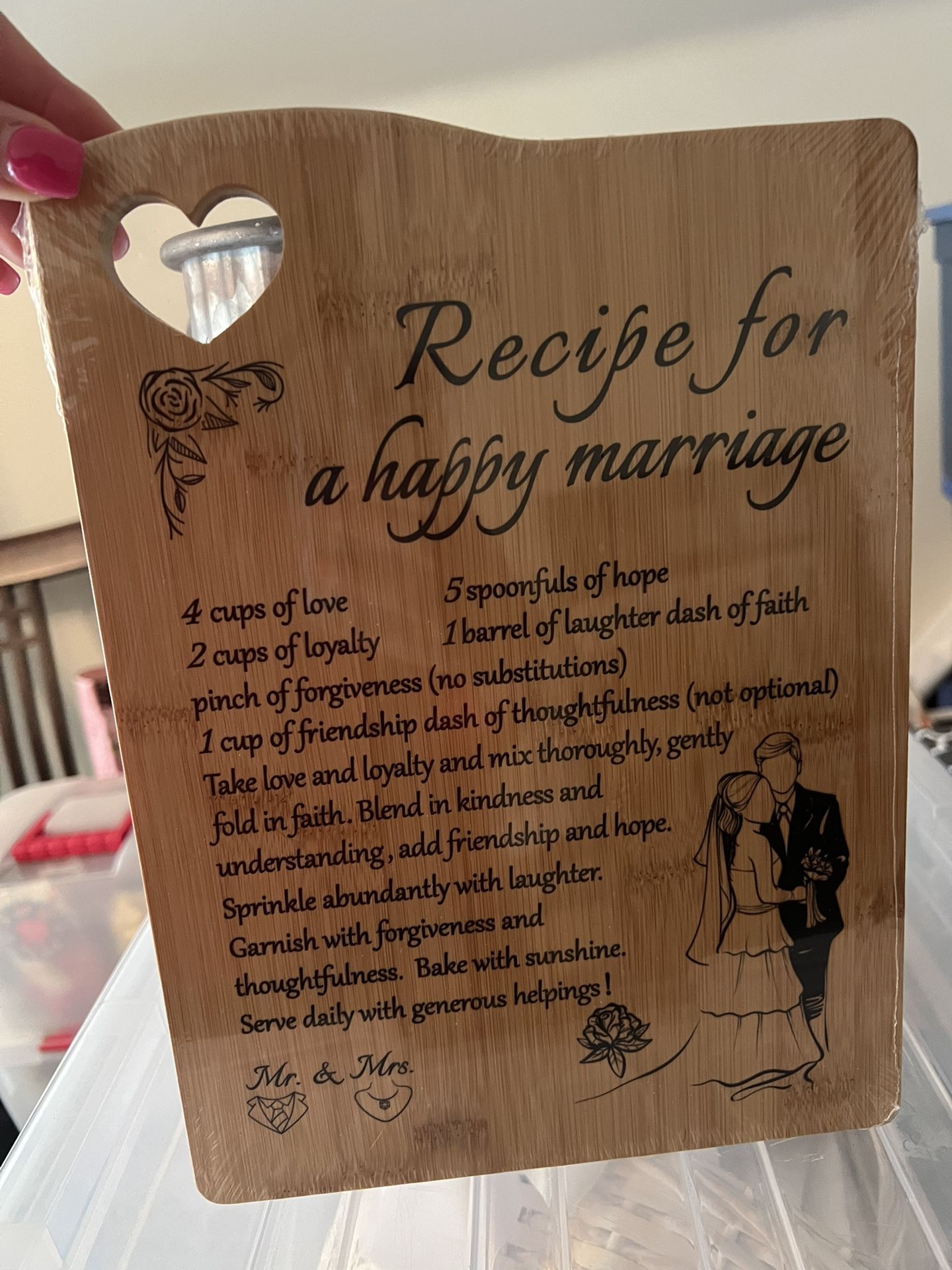 New, Wedding Cutting Board 