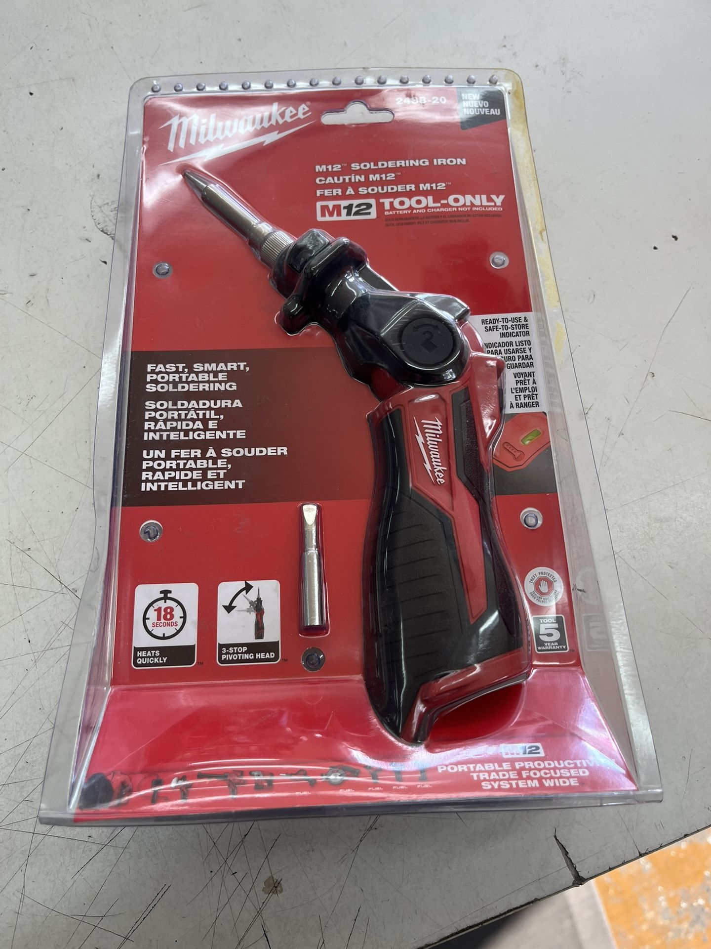 M12 12-Volt Lithium-Ion Cordless Soldering Iron (Tool-Only)