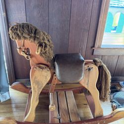 Handmade Wood Rocking Horse