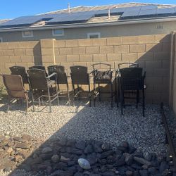 8 Patio Bar Height Chairs For Refurbishing