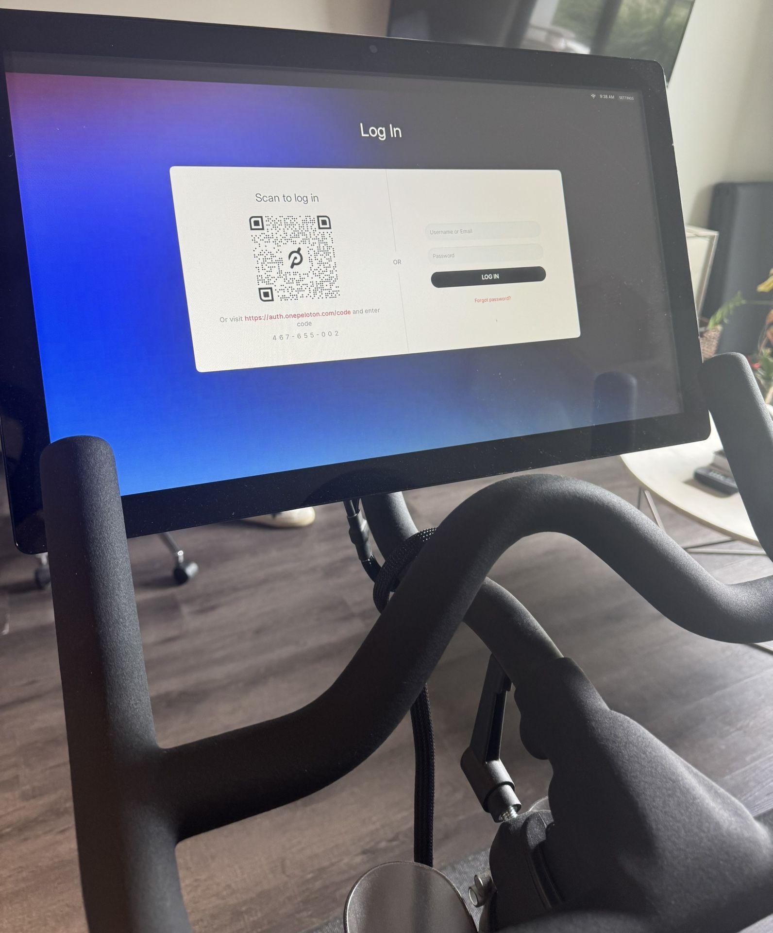 Peloton bike