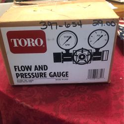 Toro Flow & Pressure Gauge