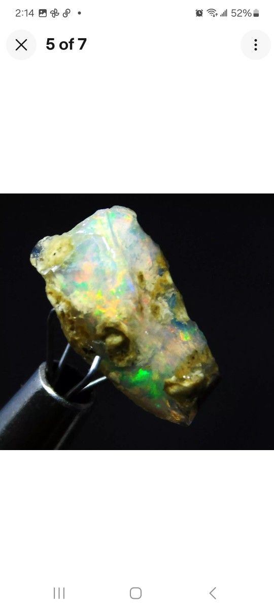 Natural 3.10 Ct Ethiopian Fire Opal Rough Raw Loose Gemstone