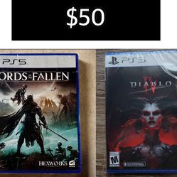 Lords Of The Fallen & Diablo IV For Playstation 5 (NEW) $50 Or $30 Each