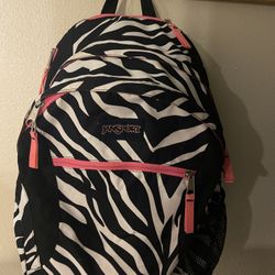 Jansport Zebra Back Pack $10