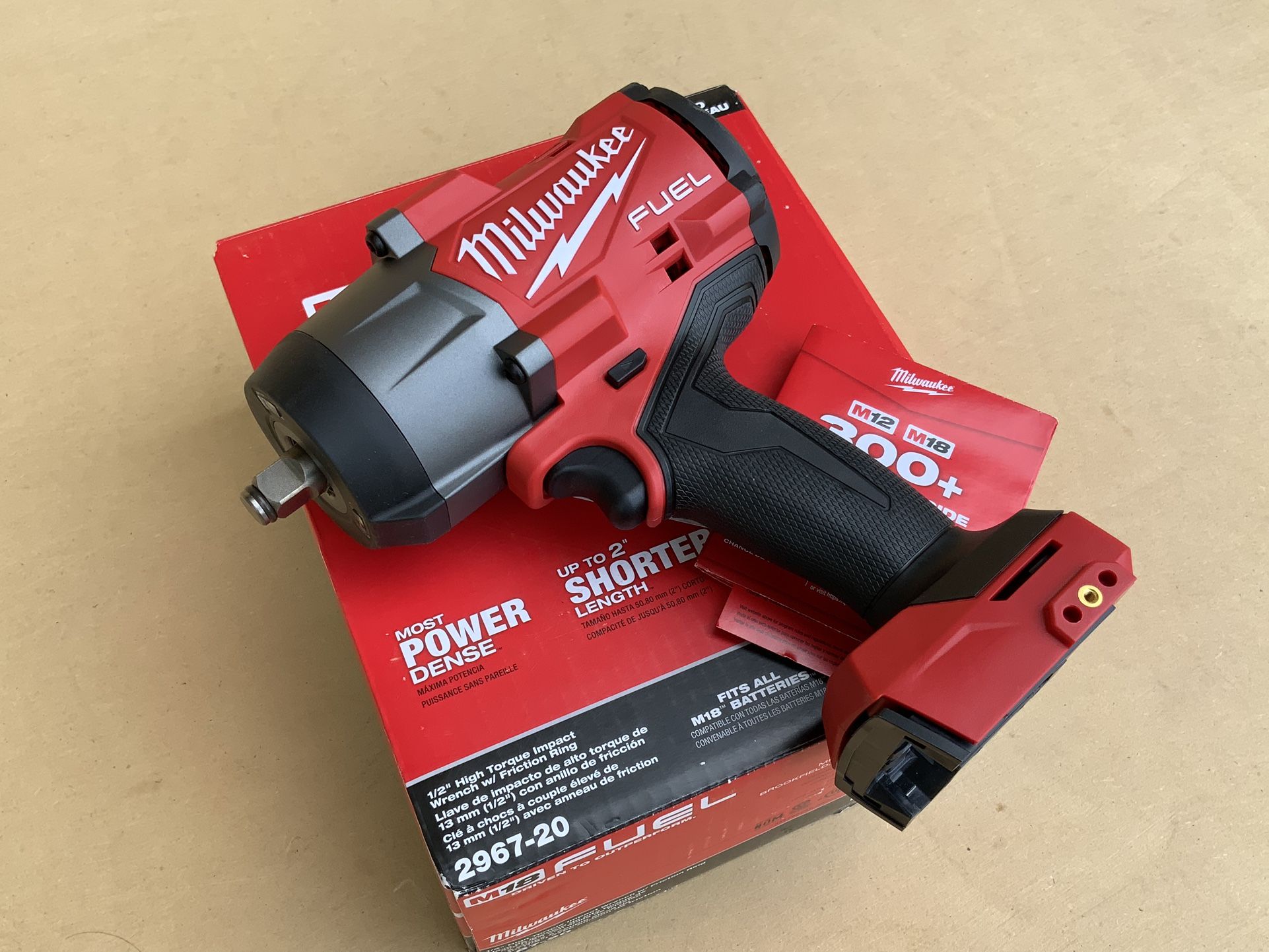 Milwaukee 2677-20 M18 FUEL 18V Lithium-Ion Brushless Cordless 1/2 in. Impact Wrench with Friction Ring (Tool-Only)