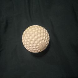 Dimpled White Baseball
