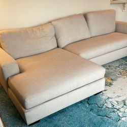 Crate & Barrel L Shaped Couch