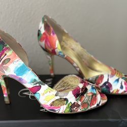 Adrianna Papell Floral Heels 