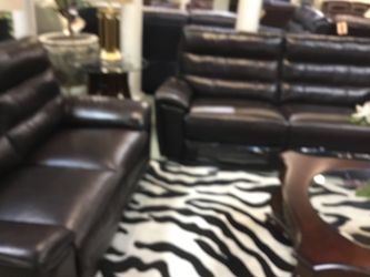 3 pcs sofa, love seat and chair leather