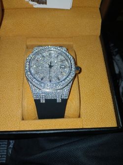moissanite diamond watch