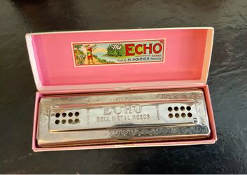 Hohner “The Echo” Harmonica 56-96 Double Sided Tremolo C/G