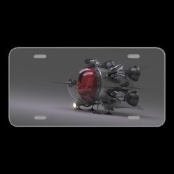License Plate Novelty Car Front Spaceship Forward Ufo Science Fiction