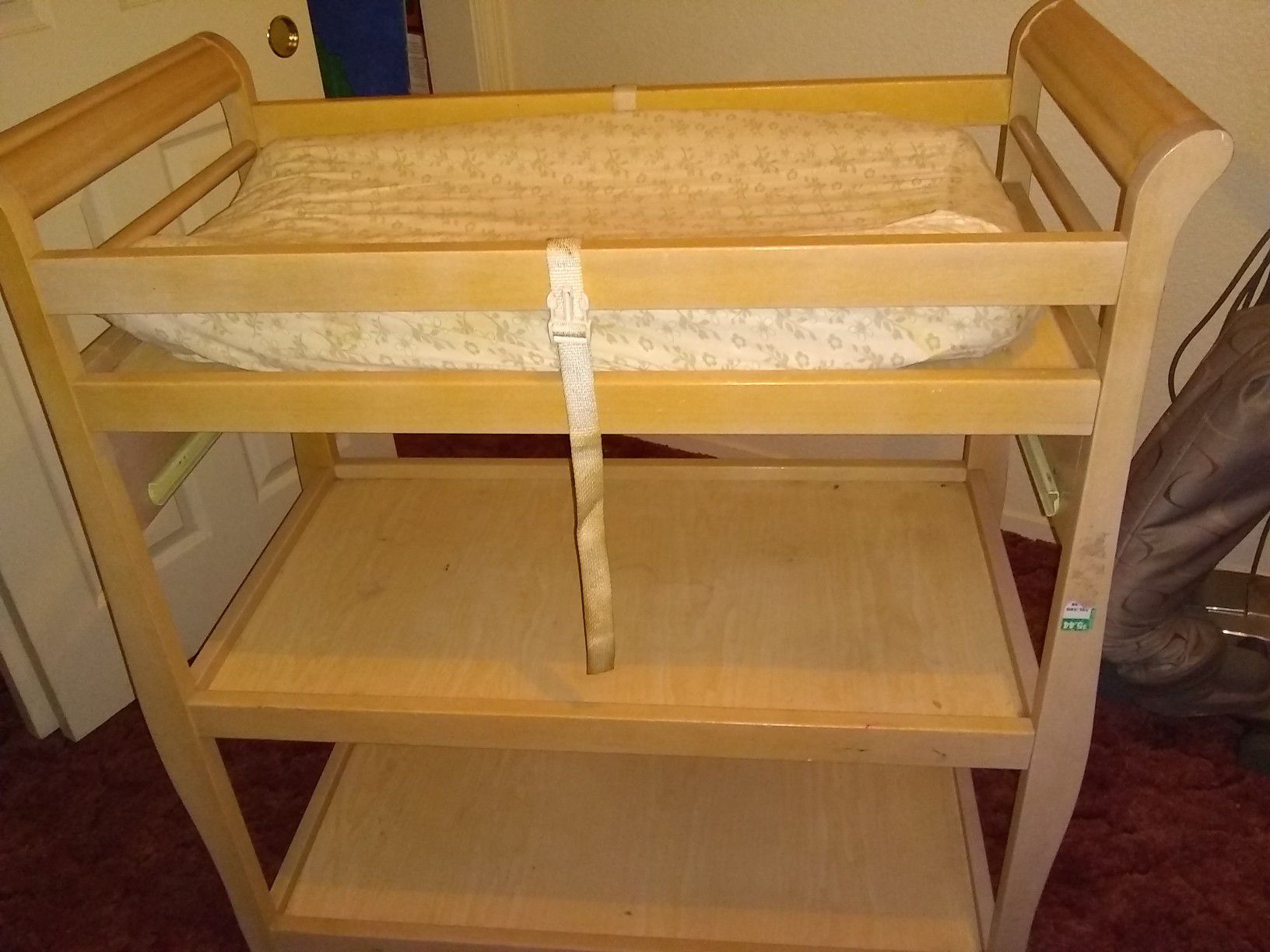 Wooden changing table