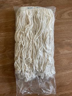 16 oz natural cotton cut-end mop head