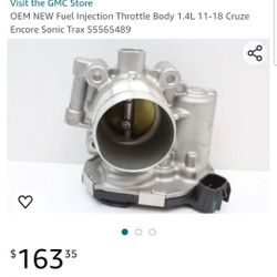 NEW Fuel Injection Throttle Body 1.4L 11-18 Cruze Encore Sonic Trax 9. Msrp $163

NEW Fuel Injection Throttle Body 1.4L  Cruze Encore Sonic 