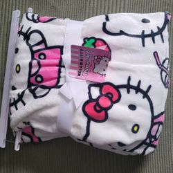 Sanrio Hello Kitty Strawberry Milk Blanket