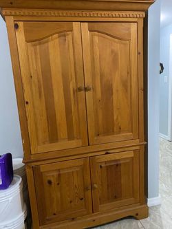 wooden armoire