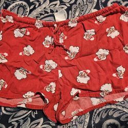 Old Navy Intimates - Santa Claus Drawstring Pajama Shorts - Juniors Size M