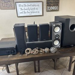 Sony STR-DH590 Receiver + Onkyo Surround Sound System w/ Subwoofer – Garage Clean Out