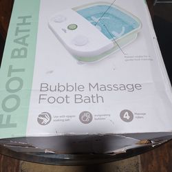 Equate toe touch control bubble massage foot bath