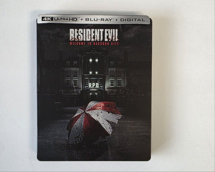 Resident Evil Welcome to Raccoon City 4K Blu-Ray Digital Steelbook