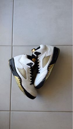 Jordan 5 gold metallic size 10