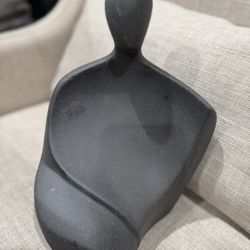 Abstract Figurative Sculpture - Dark Gray/Black