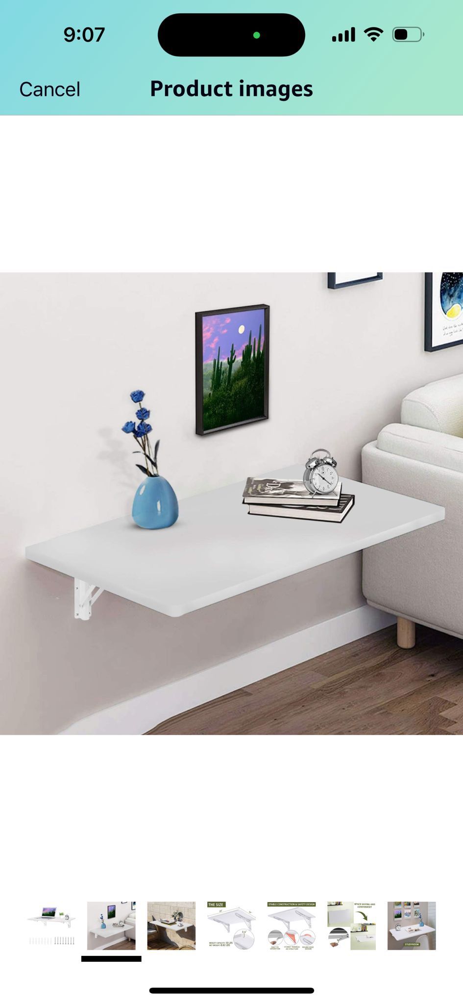 Wall Mounted Floating Folding Desk 