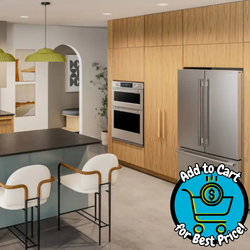 KitchenAid Counter-Depth 3-Door 36" Wide French Door Refrigerator