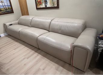 RTG 3 seat electric reclining Leather sofa
