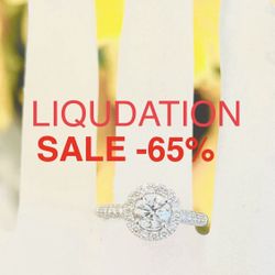 Engagement Ring Diamond Ring1.04 CARATS Natural Diamonds 💎💝 VALENTINES DAY SALE -65%  FIND ANOTHER AT THIS PRICE ILL GIVE YOU $400 LESS !