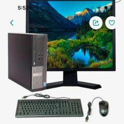 Dell Computer With Keyboard, Monitor And Mouse