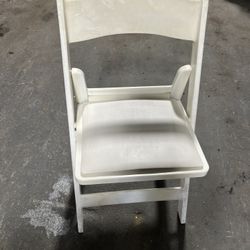WHITE RESIN FOLDING CHAIRS- Wedding Chairs
