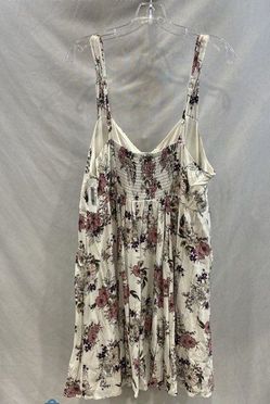 Torrid Women's White/pink Floral Pockets Sundress - Sz 2