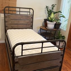 Twin Size Double Bed- Pottery Barn 