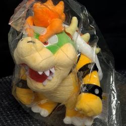 Super Mario Bowser 11"plush - Sanei