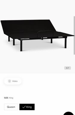 King size adjustable base bed with mattress