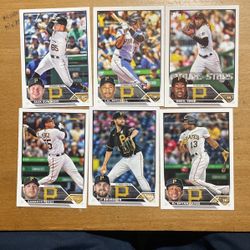 2023 TOPPS PITTSBURGH PIRATES 18 CARD LOT 