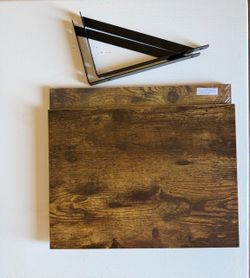 Floating shelves with brackets