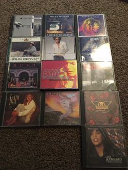 Cd music lot of 13 Ac/Dc Aerosmith Roger waters scorpions Kansas
